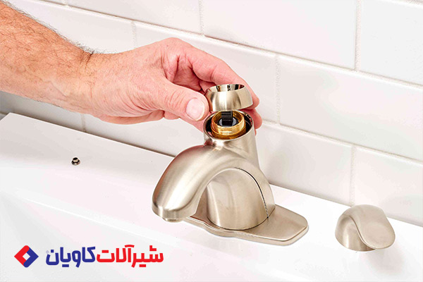 خارج کردن کارتریج شیر اهرمی هرز